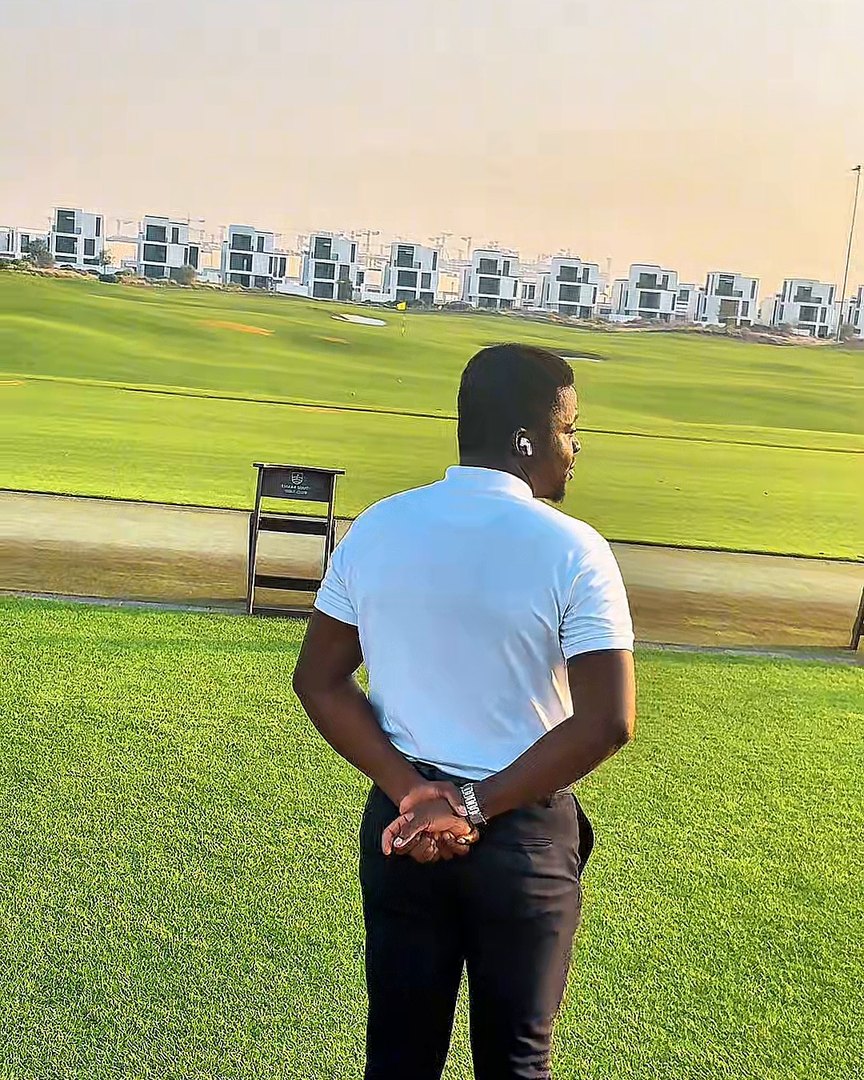 Umar on the golf course