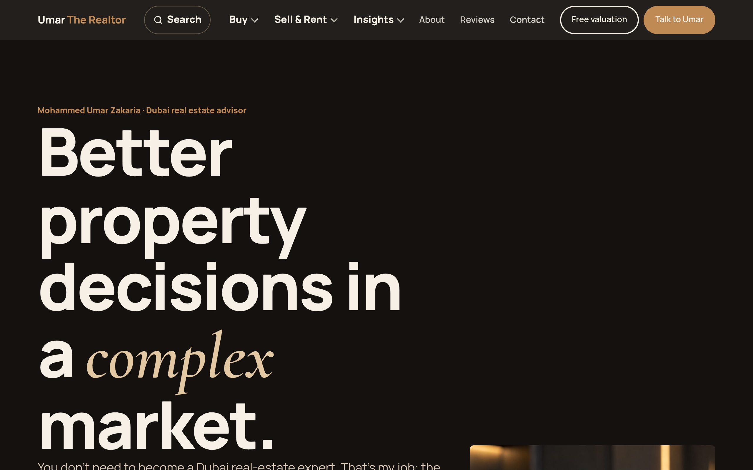 The new umartherealtor.com homepage