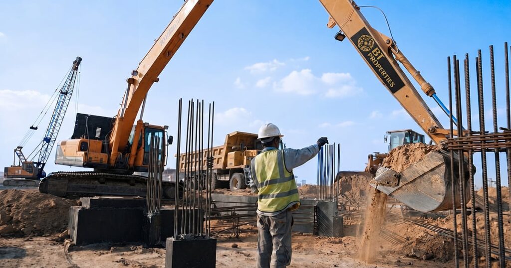 Waada by BT Properties under construction, Dubai South