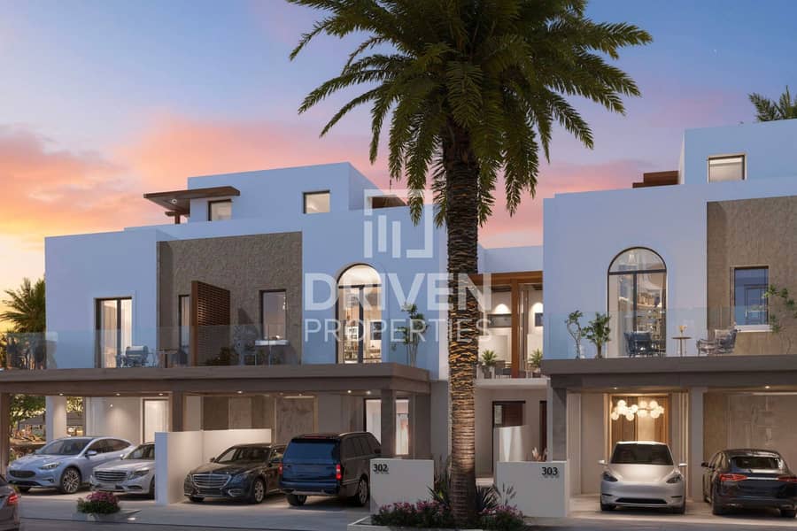 Three-bedroom single-row villa, Hayat 3, Dubai South